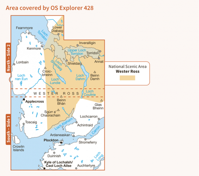 OS Explorer Map 428 - Kyle of Lochalsh Plockton and Applecross-2